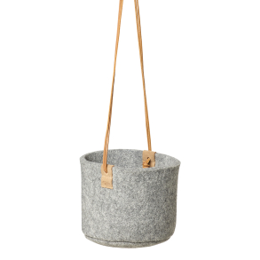 Blomsterpotte af Zero Waste uld, Grey