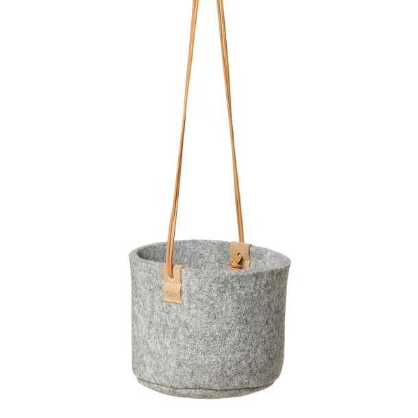 Flower pot Zero Waste wool, Grey