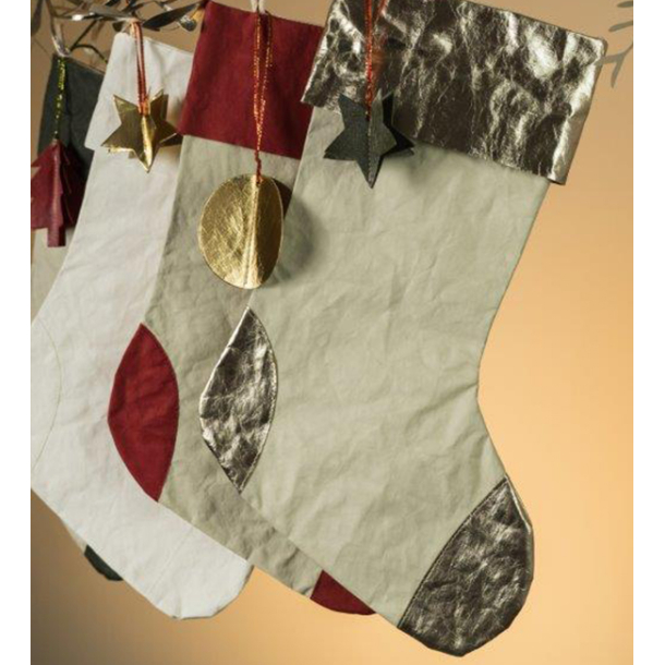 Large Christmas stocking, julesok Cachmire/Red