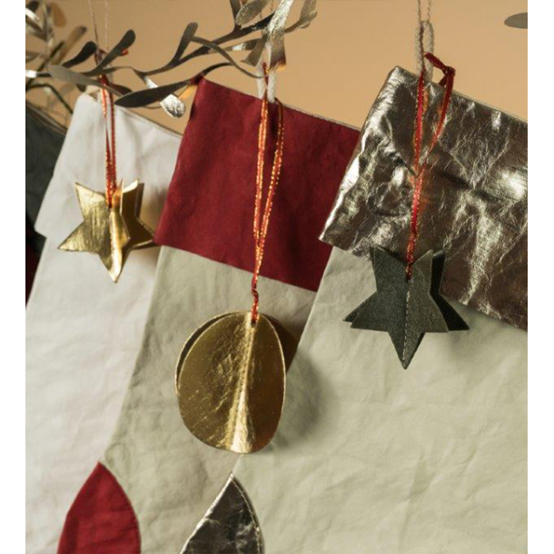 Large Christmas stocking, julesok Cachmire/Red