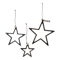 s/3 WOODz Christmas stars, Sort