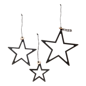 s/3 WOODz Christmas stars, Sort