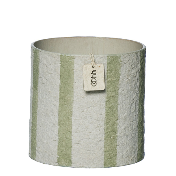 Hampton pot, Sage/Off White