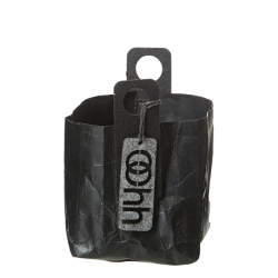 krllet firkantet papirspotte, Sort