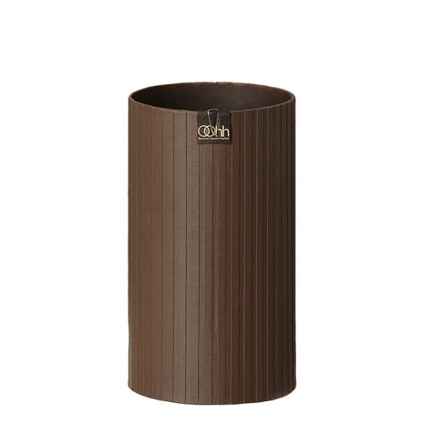Cylinder vase, Mrkebrun