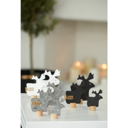 St med 3 eco-felt rensdyr p trfod, Gr