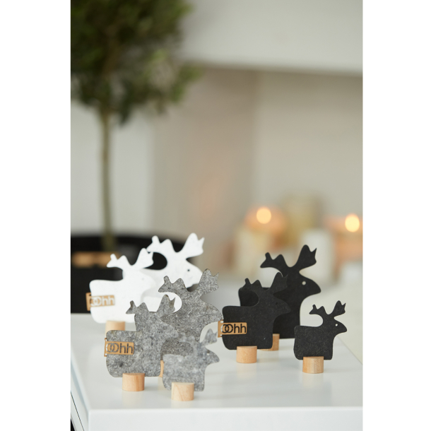 St med 3 eco-felt rensdyr p trfod, Gr