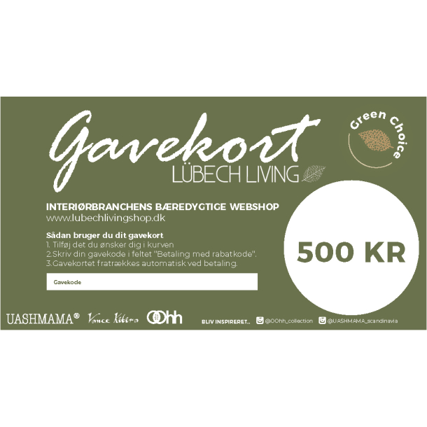 Gavekort 500kr