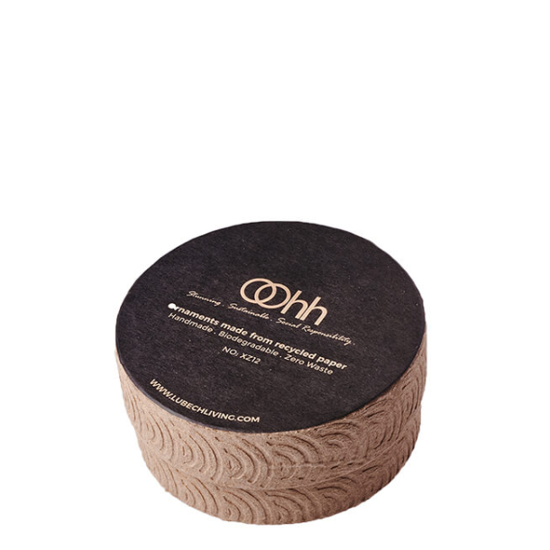 Zero Waste box med 12 styks julepynt, Sort