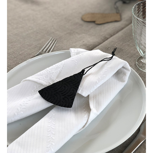 Zero Waste box med 12 styks julepynt, Sort