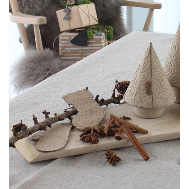 Zero Waste box med 12 styks julepynt, Rd 