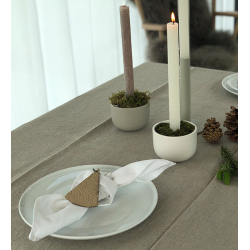 Zero Waste box med 12 styks julepynt, Naturlig