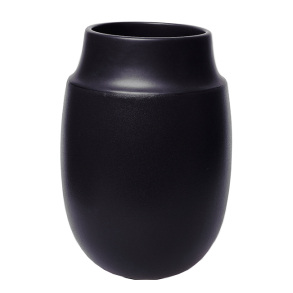 Aya vase med sand finish, Black 