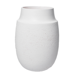 AYA vase med struktur finish, White