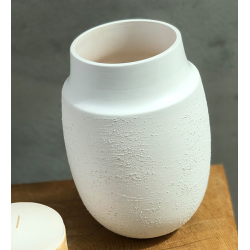 Aya vase med sand finish, Black 