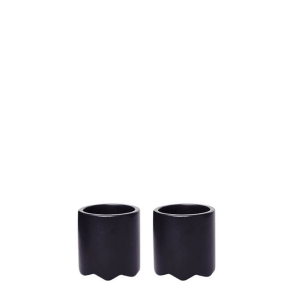 St med 2 Wave ggebgere, Sort mat