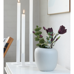 Vienna Taper candle holder, white