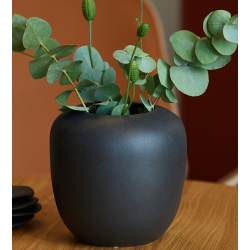 ANIA vase, sand finish, Black