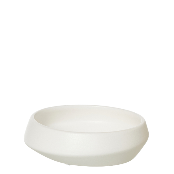  Ania keramik bakke sand finish, Hvid