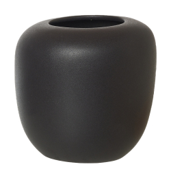 ANIA vase, sand finish, Black