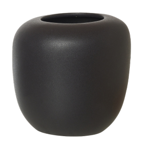 ANIA vase, sand finish, Black