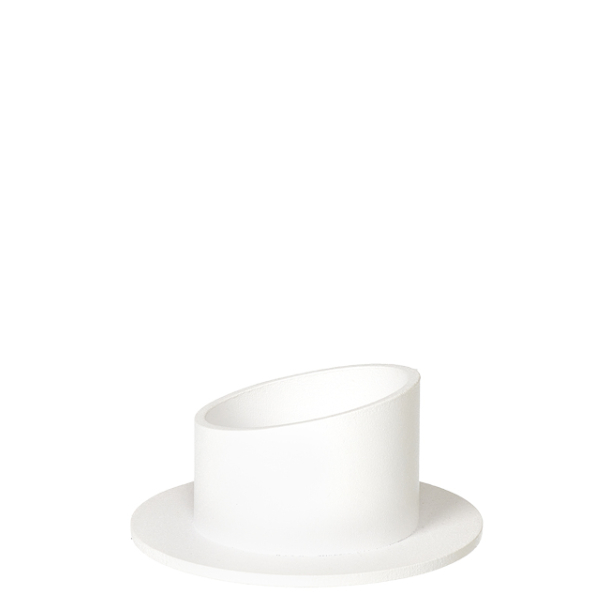 Vienna Iron Candle Holder, white