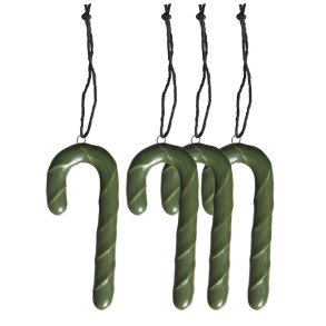 s/4 OOhh candy canes, glossy Hunting Green