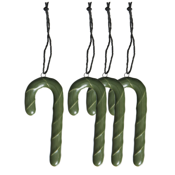 s/4 OOhh candy canes, glossy Hunting Green