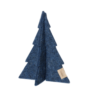 Juletr stor af Zero Waste uld, Blue