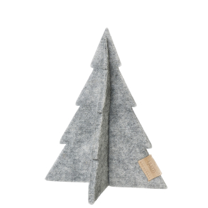 Juletr stor af Zero Waste uld, Grey