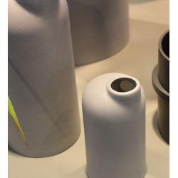 Anna keramik vase hj med sand finish, Grey