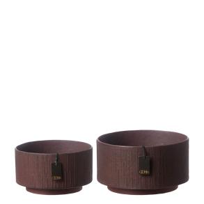 S/2 Manhattan Zero Waste bowl, Fudge