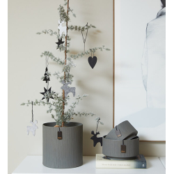 Eco-felt kurvert med 8 styk julepynt, Grey