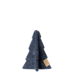 Juletr lille af Zero Waste uld, Blue
