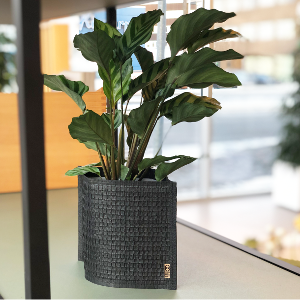 Mail Me - flat packed Flower Pot, Black