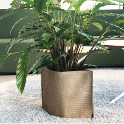 Mail Me XL - flat packed Flower Pot, Black