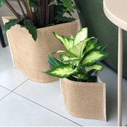 Mail Me XL - flat packed Flower Pot, Black