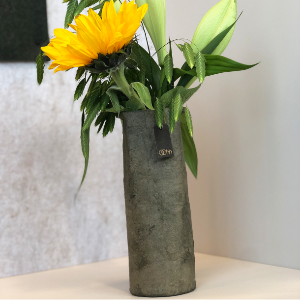 Pulp flower pot. Zero Waste, Burnt Olive