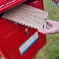 Mail Me - flat packed Flower Pot, Natural