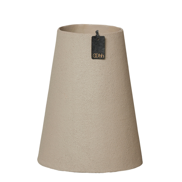 Dunes vase m/sand finish, Lysebrun