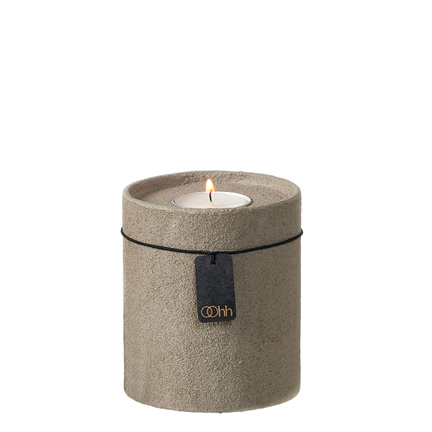 Dune tealight holder (high), light brown