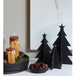 Eco-felt juletr, lille, Grey