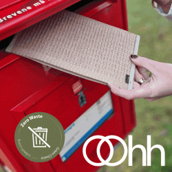 Mail Me - flat packed Flower Pot, Natural