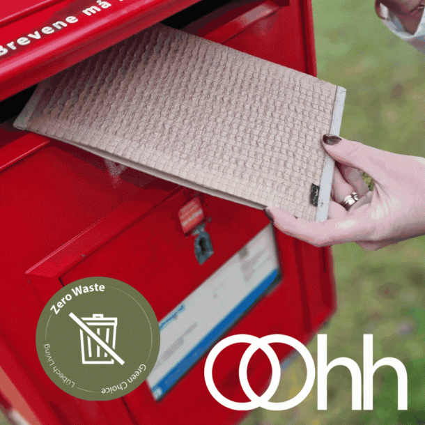 Mail Me - flat packed Flower Pot, Natural