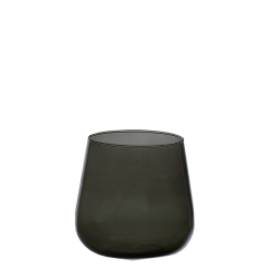 Valencia drop vase, Black