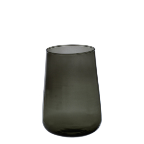 Valencia drop vase, Black