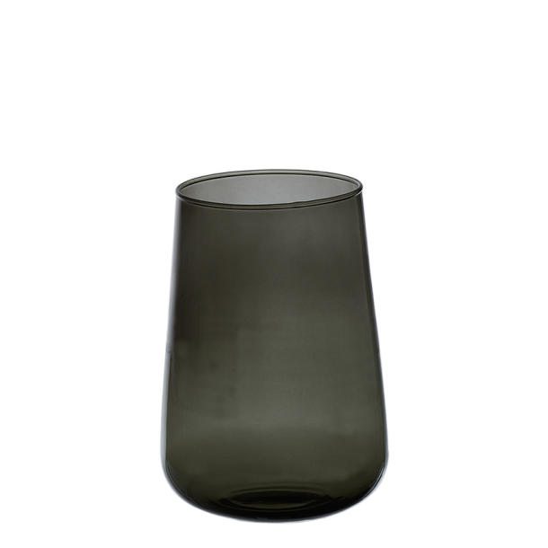 Valencia drop vase, Black