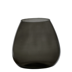 Valencia drop vase, Black