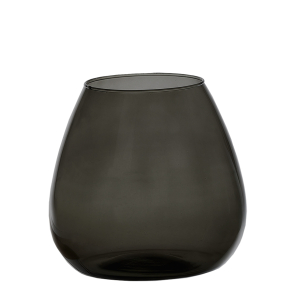 Valencia drop vase, Black