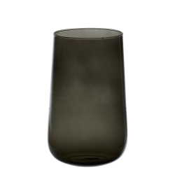 Valencia drop vase, Black